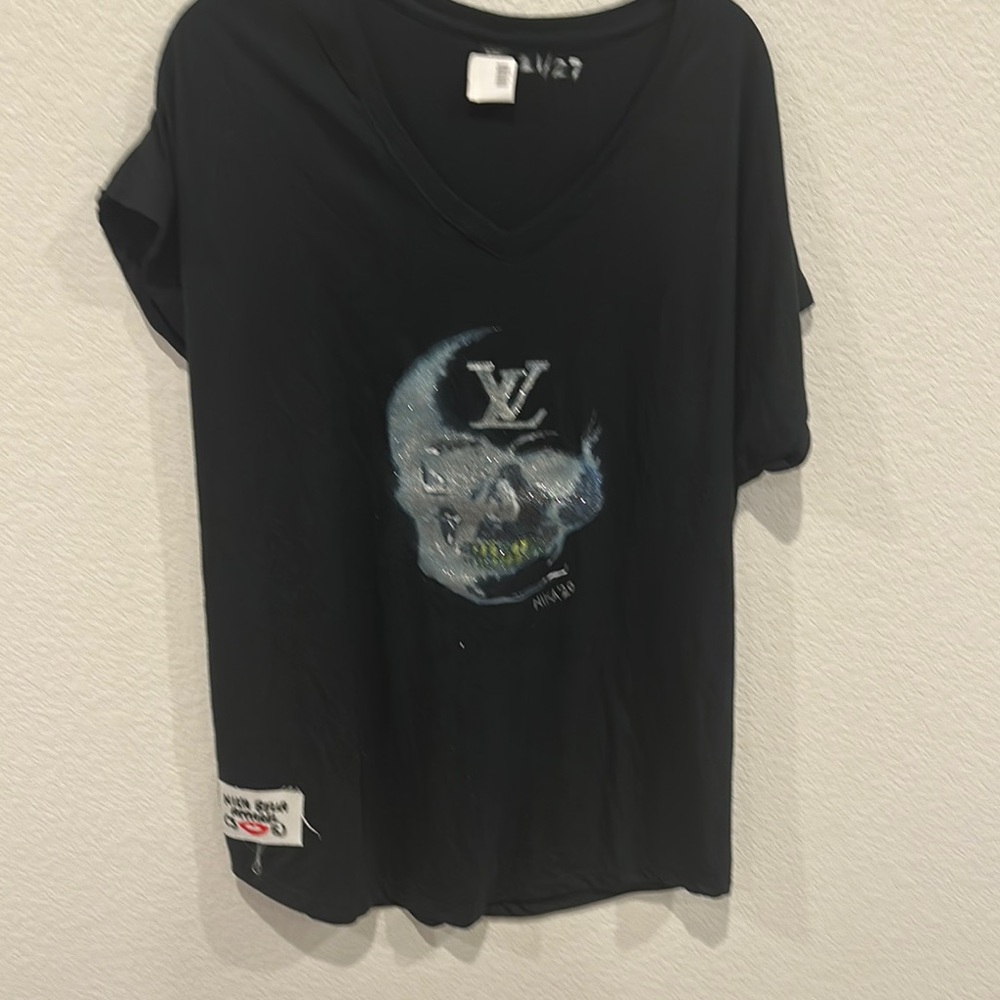 Black Graphic Short Sleeve Tee
